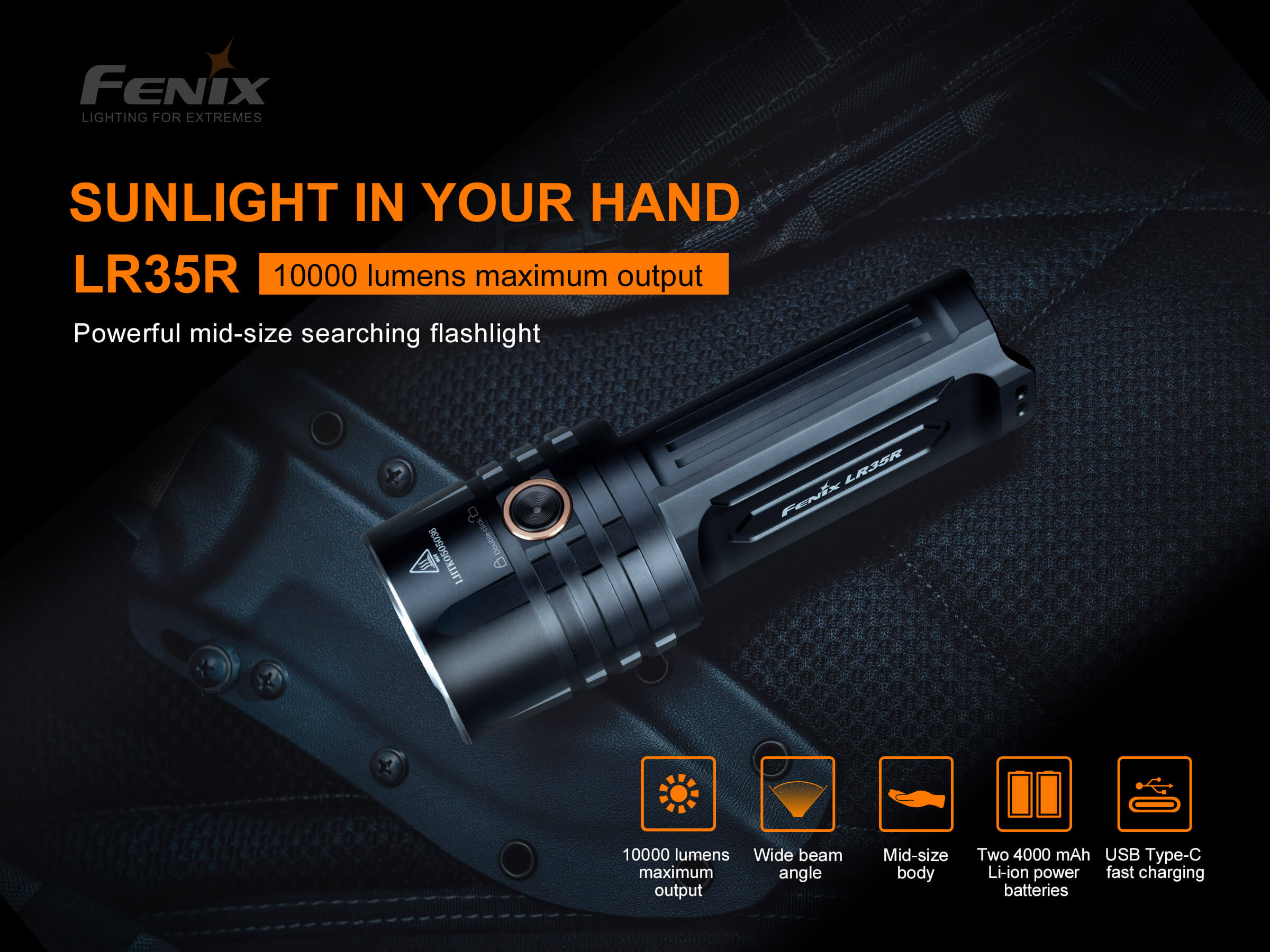 Φακός Fenix LR35R Επαναφορτιζόμενος με USB - Image 13